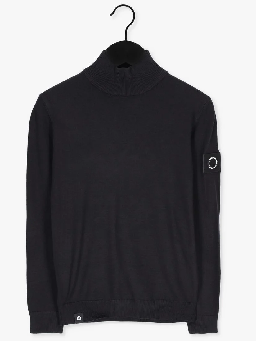RELLIX zwarte rellix coltrui knitwear fancy col