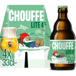 Chouffe Lite 4% - Fles - 4x300ML