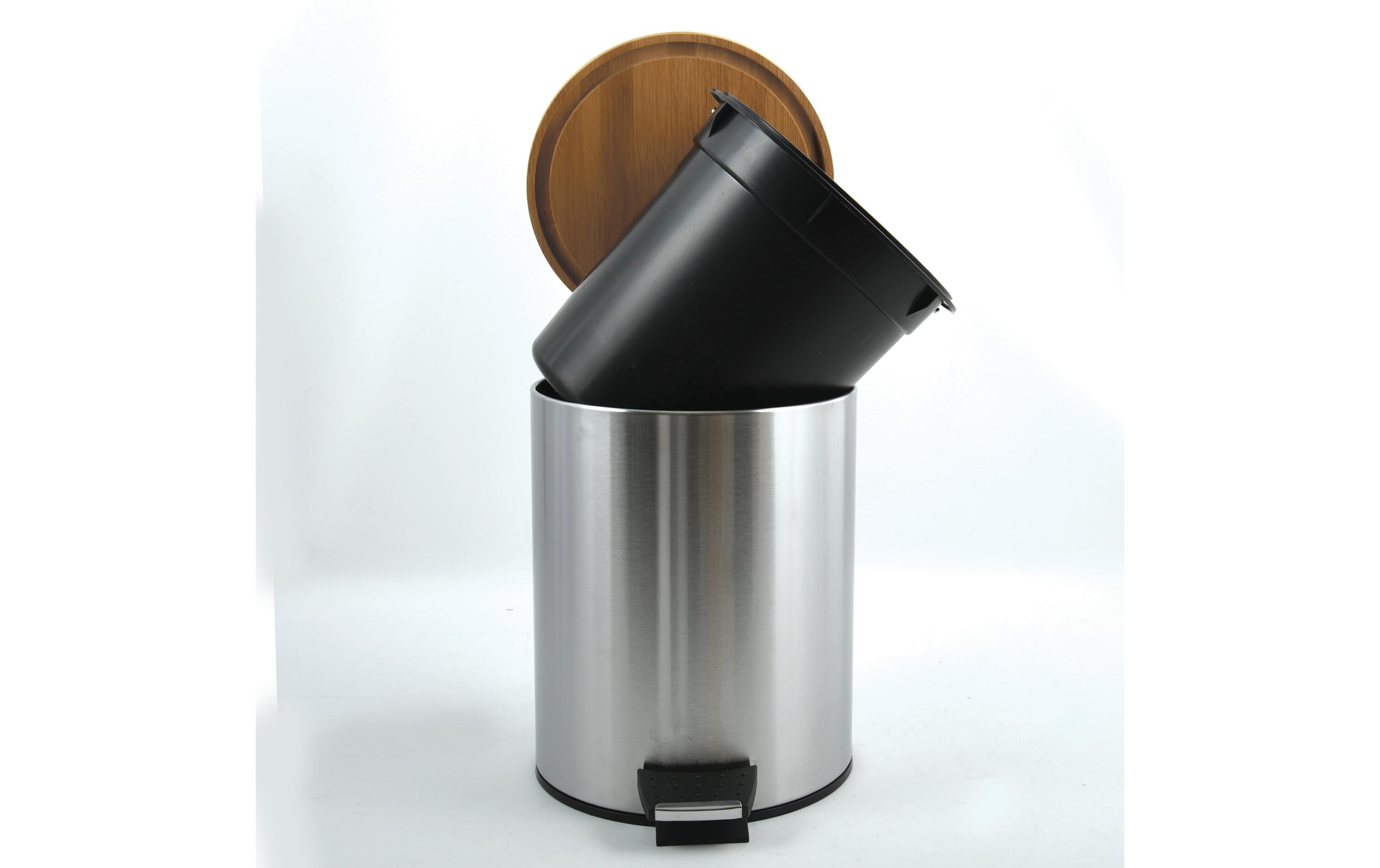 Treteimer Adonis 3 l, Beige/Grau/SilberTreteimer mit Pedal