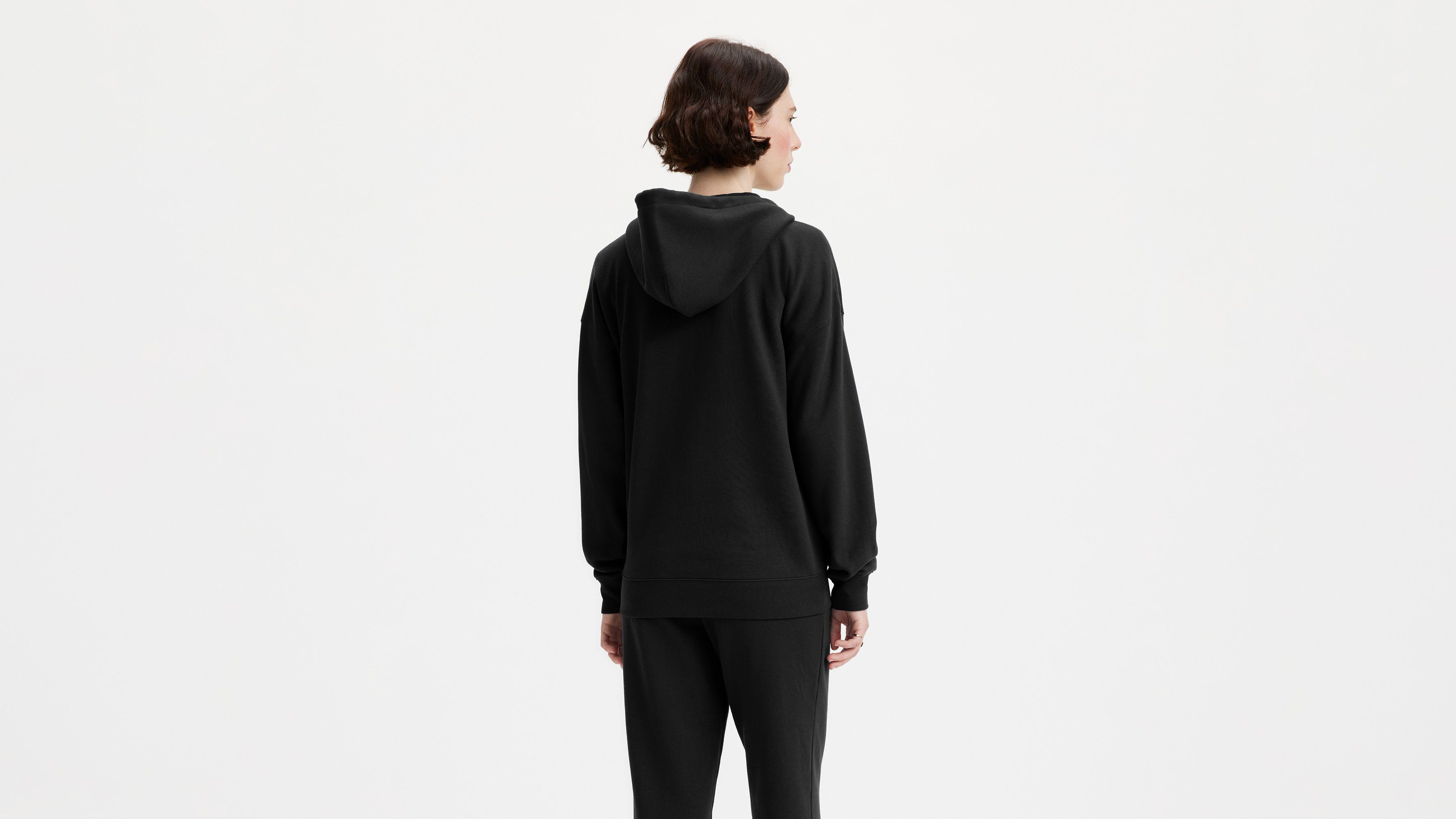 Sweat à capuche zippé Everyday - Caviar - Noir