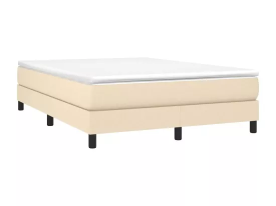 Sommier à lattes de lit Crème 140x200 cm Tissu