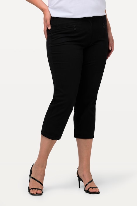 Hose Mony, wadenlang, Zipptaschen, Stretch