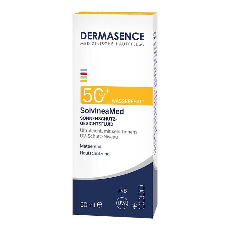 Dermasence Solvineamed Sonnenschutz Gesichts Fluid LSF 50 +, 50 ml