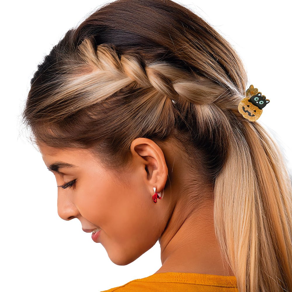 Halloween Haarclip Pompoen En Spook 5st