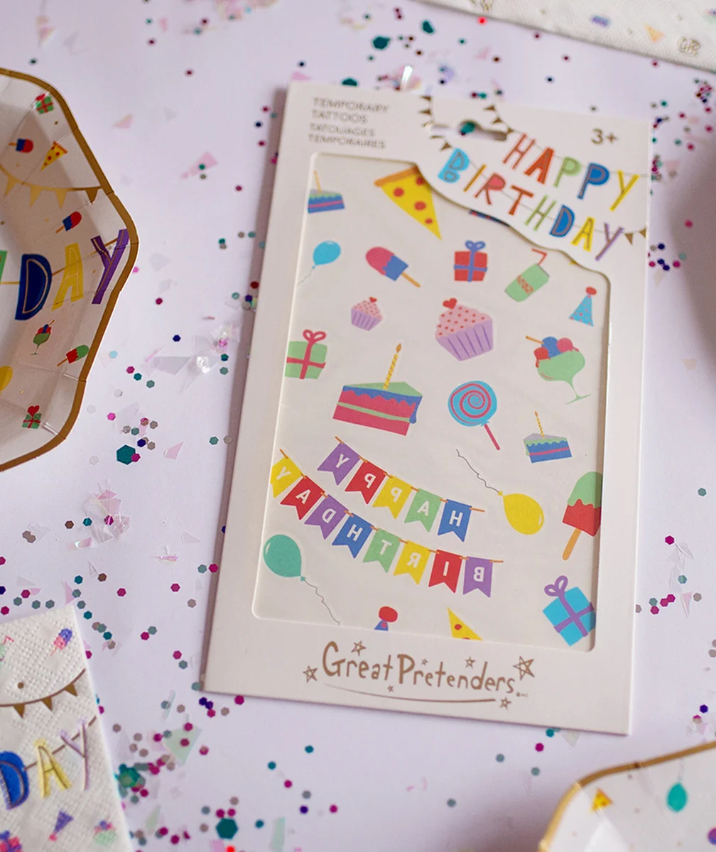 GREAT PRETENDERSTATOUAGES ANNIVERSAIRE MULTICOLORE