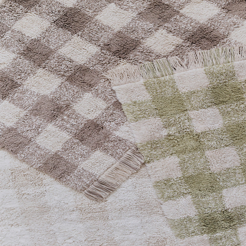 Lorena Canals Vichy Vloerkleed 90 x 120 cm - Marron