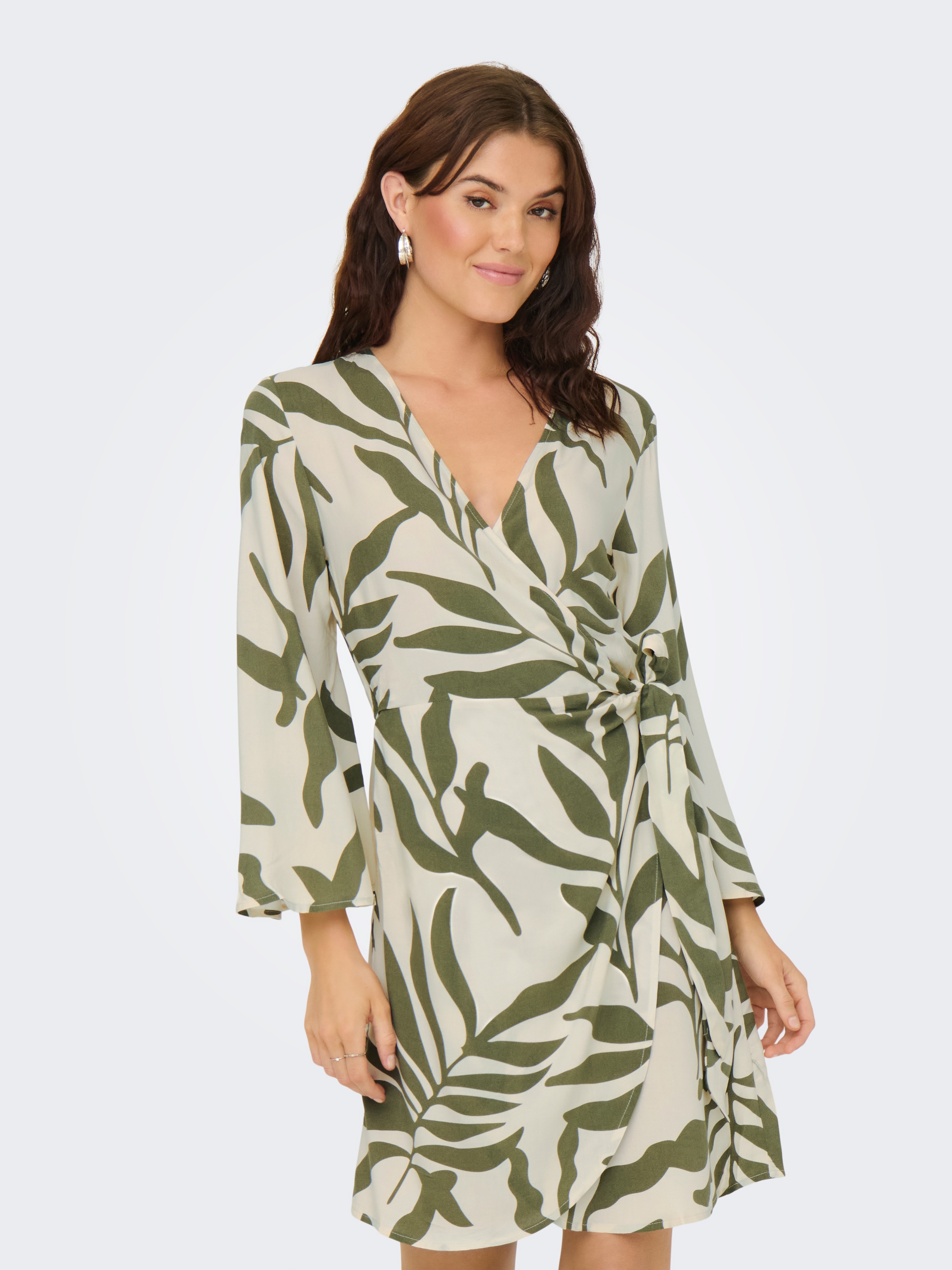 JDY Wickelkleid »JDYSEZEN LIFE 7/8 SHORT DRESS WVN DIA« Sommerkleid