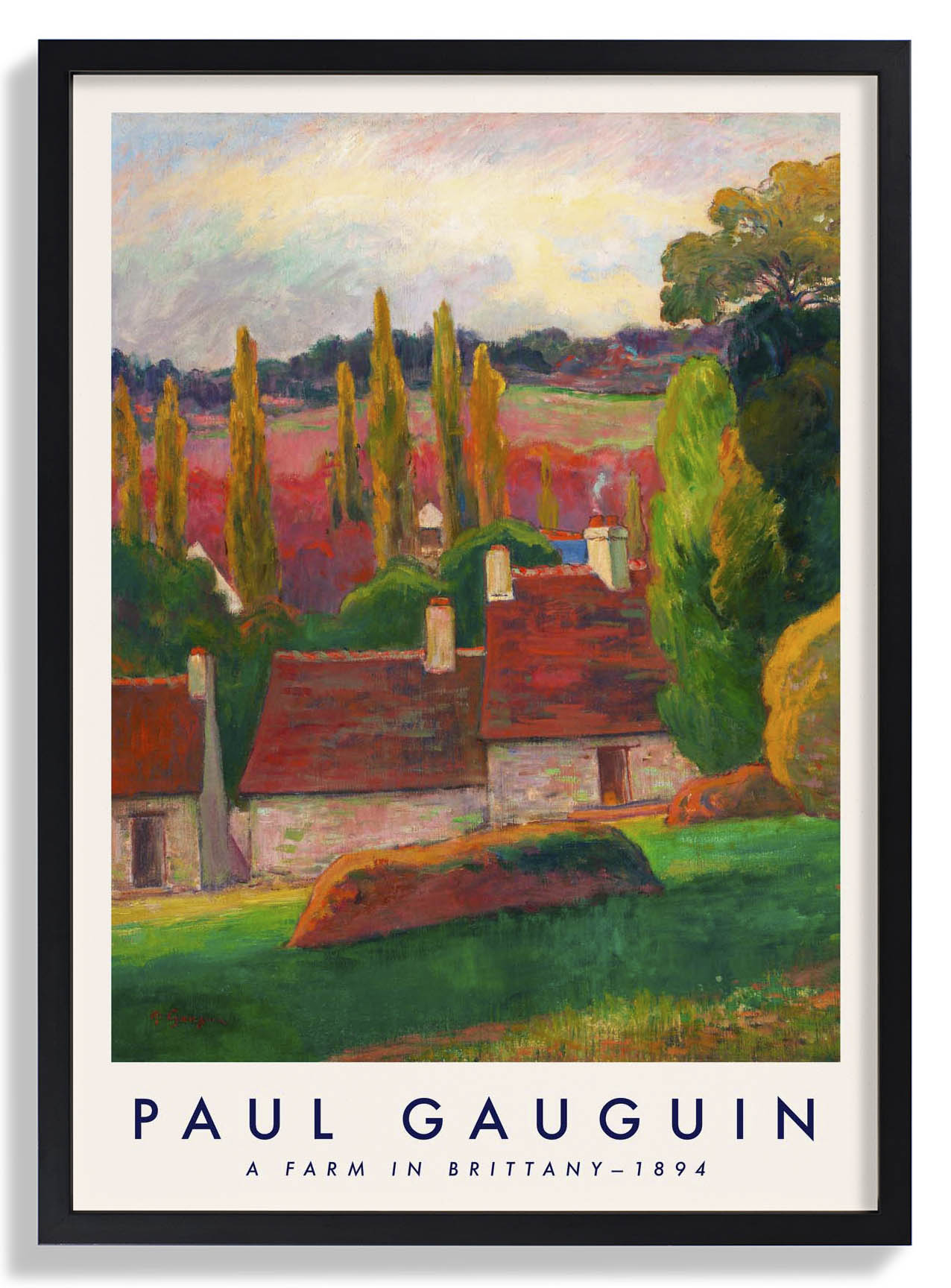 Ein Bauernhof in der Bretagne von Paul Gauguin