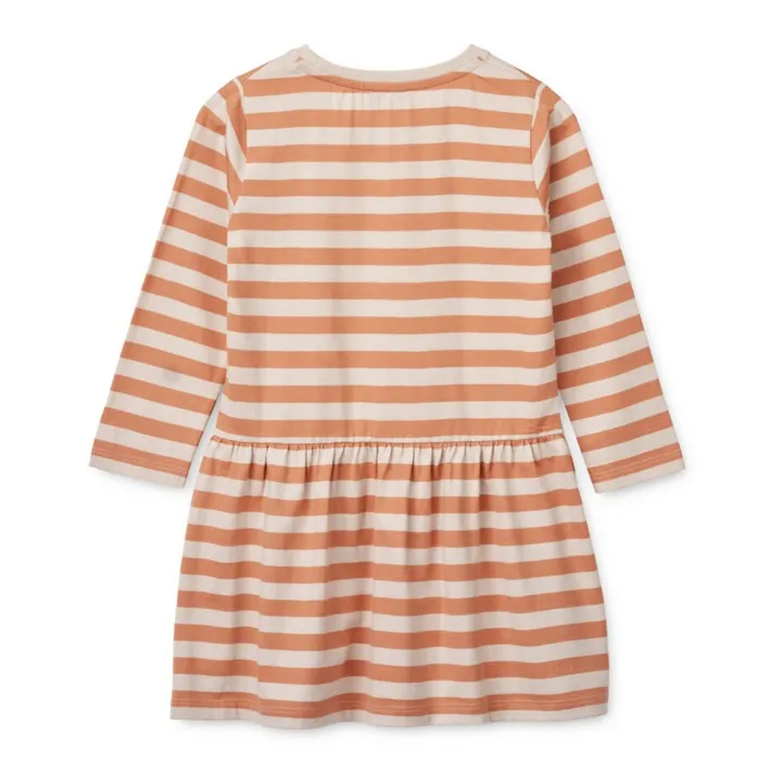 Liewood Robe Coton Bio Rayée Lima | Rose pâle