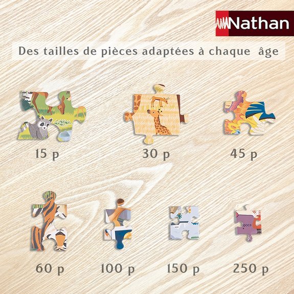 Puzzle-cadre 15 pièces Nathan - T'choupi fête son anniversaire