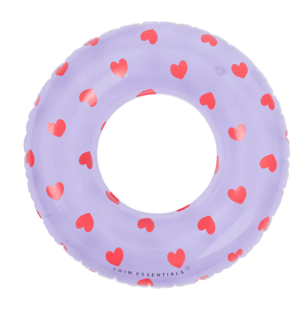 Swim Essentials Swim Essentials Zwemband Lila hartjes 90cm