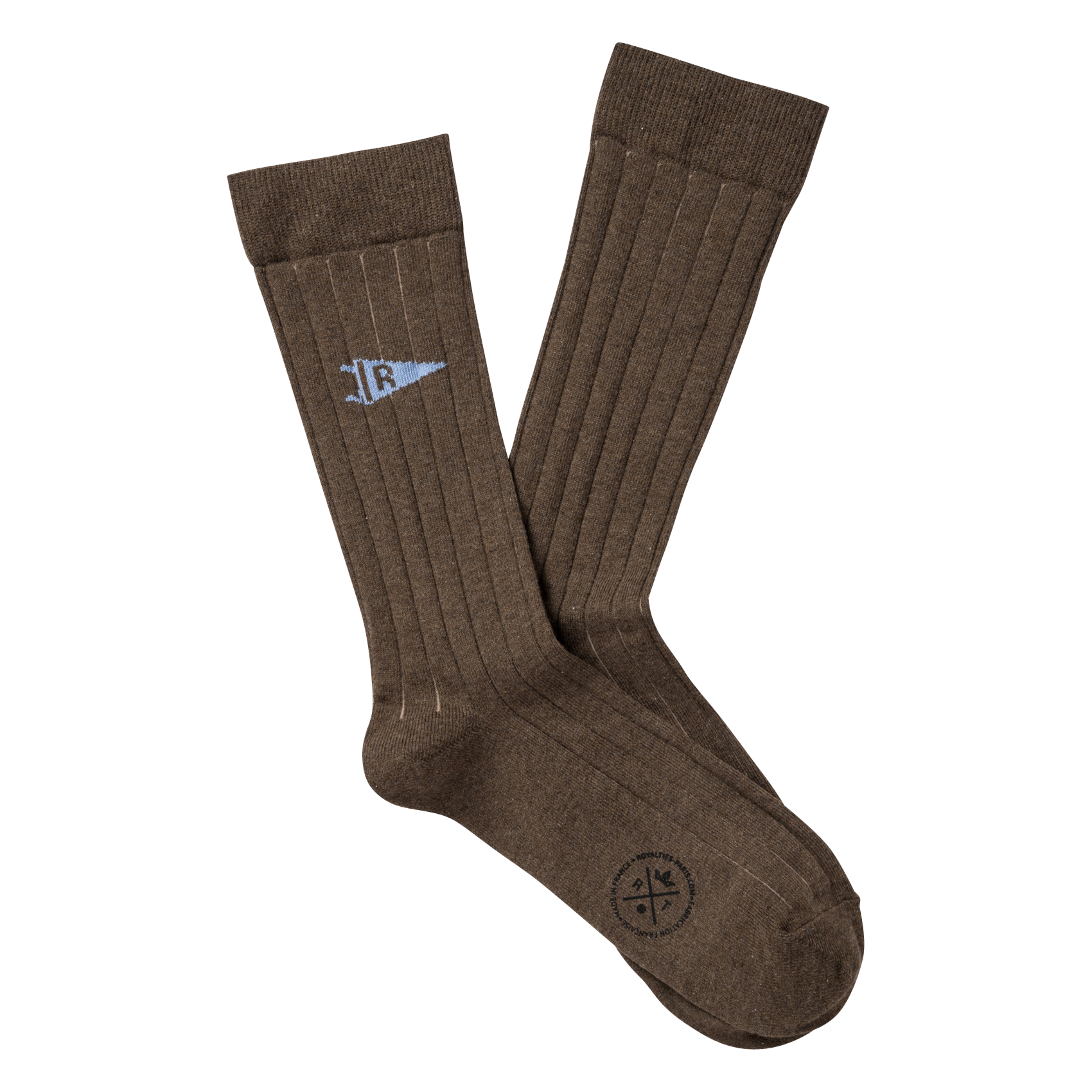 SIMON - Chaussettes en coton mélangé | Marron