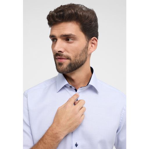 Eterna Kortærmet Modern Fit Skjorte, Blå, 46