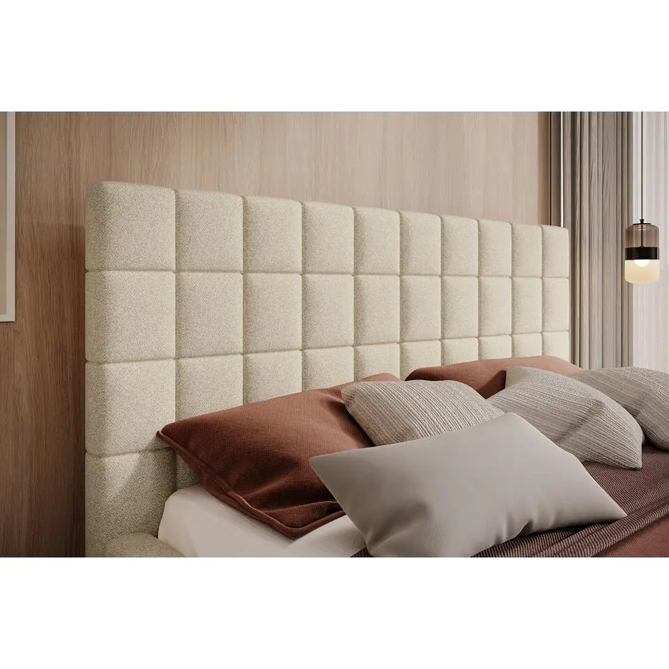 Meubella - Tweepersoonsbed Great - Beige - 180x200 cm