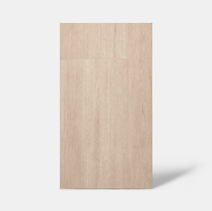 Façade de cuisine 1 porte et 1 tiroir Chia décor chêne clair l. 40 cm x H. 72 cm GoodHome