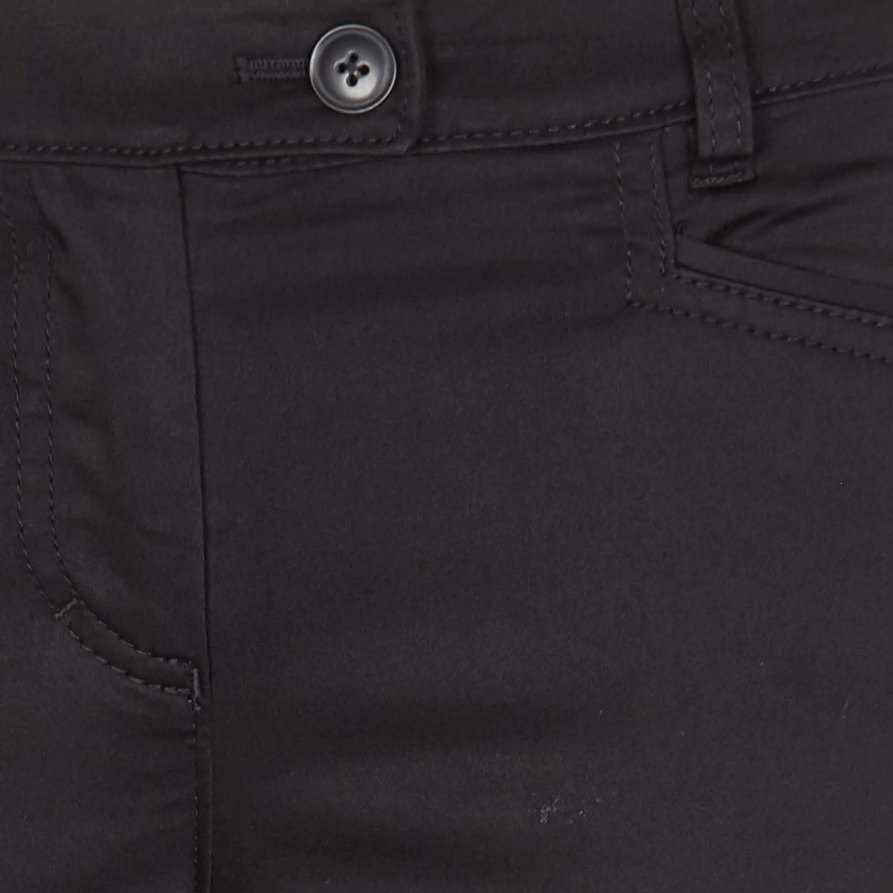 Pantalon slim 7/8 en coton | Noir