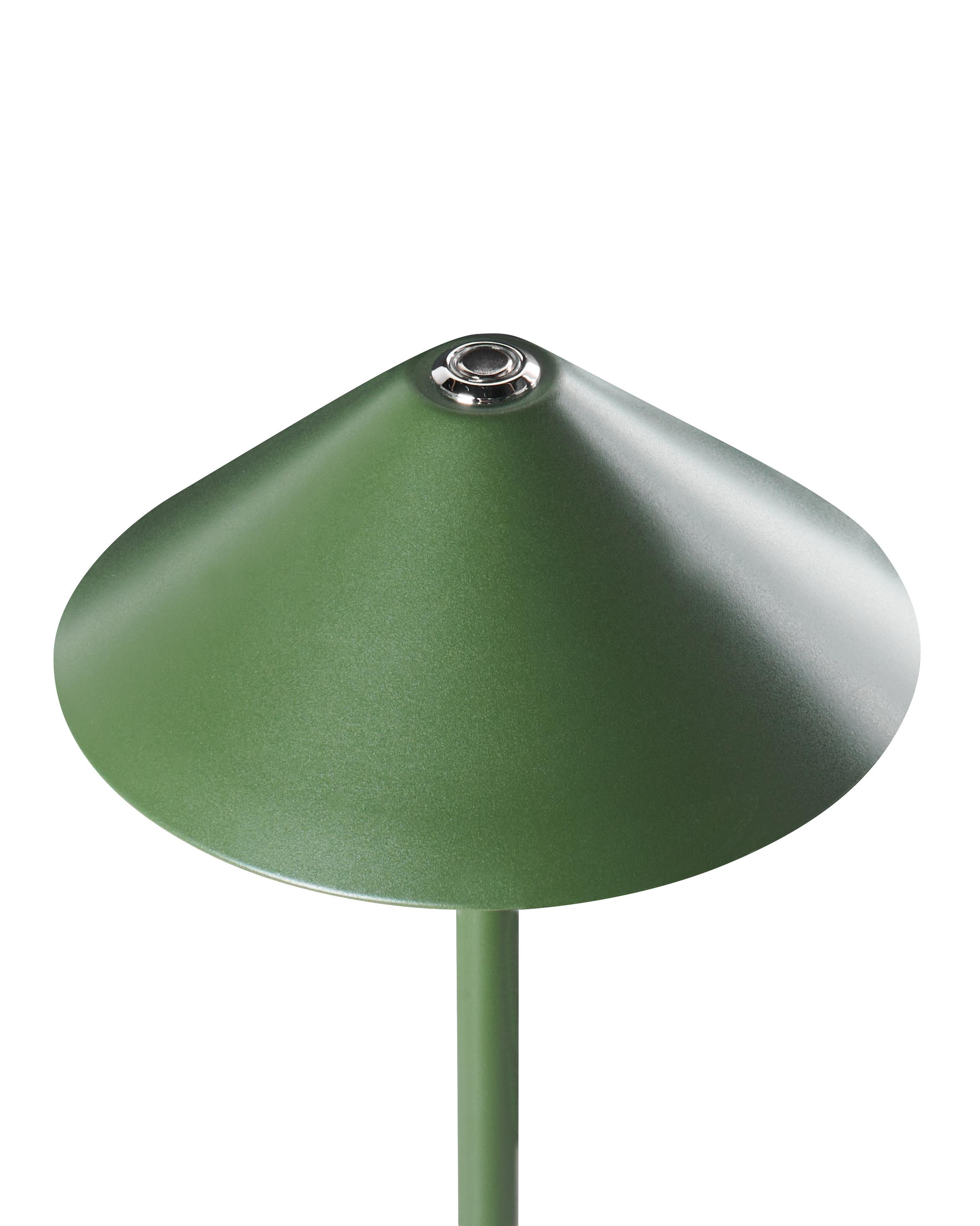 LED draadloze tafellamp MODJO met dimmer Metaal Groen