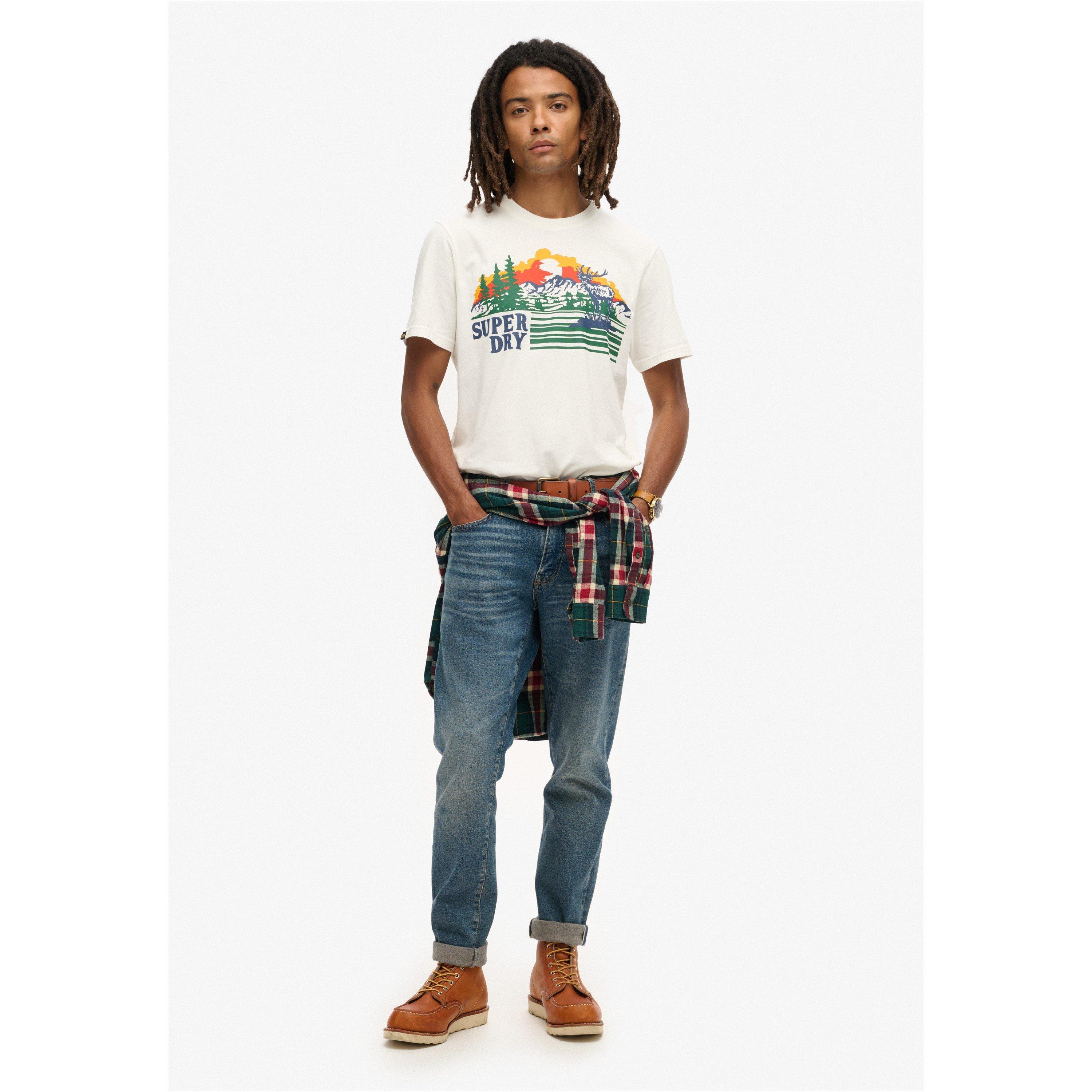 Superdry Outoor Graphic Stripe T Shirt
