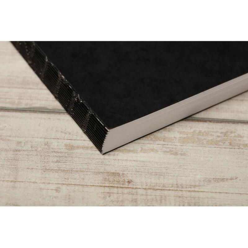 Graf'Book 360° carnet cousu dos brut 100F 15,2x21cm 100g I - Noir