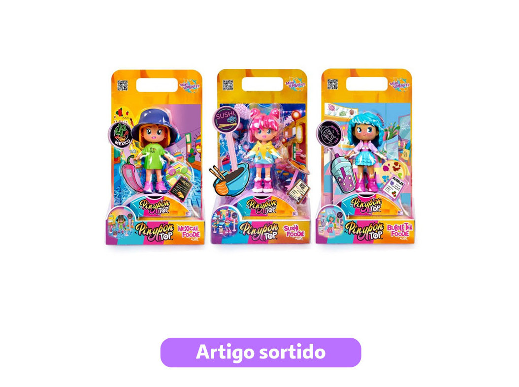 FIGURA TOP FOODIE GIRLS PINYPON MODELOS SORTIDOS