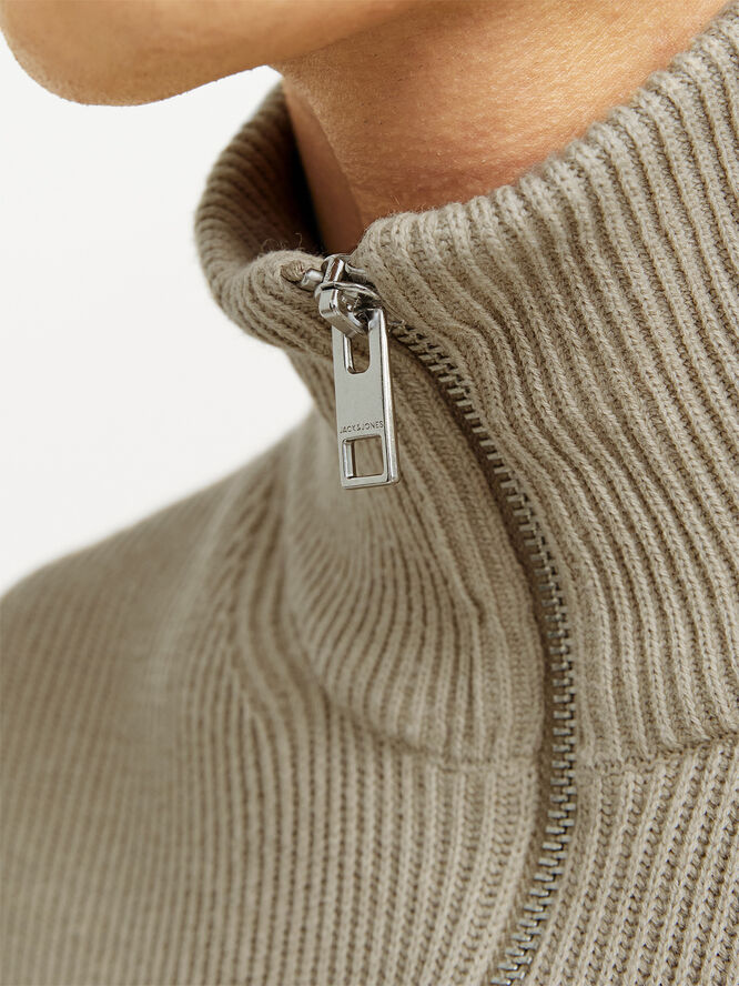 Jack & Jones JJEPERFECT KNIT HALF ZIP SN Crockery
