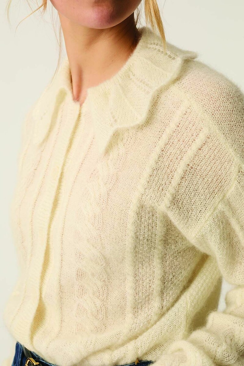 DES PETITS HAUTS<br>Colete com gola Claudine, CAPUCINE