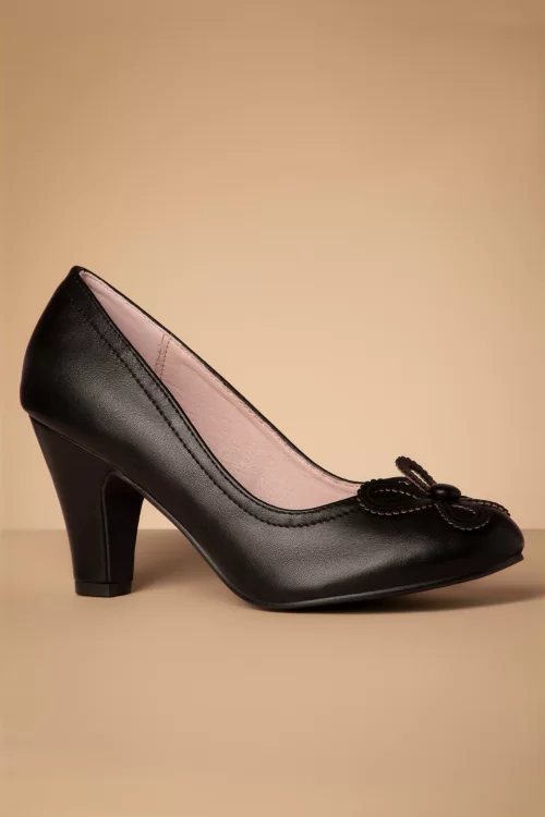 Banned Retro Noelle pumps in zwart