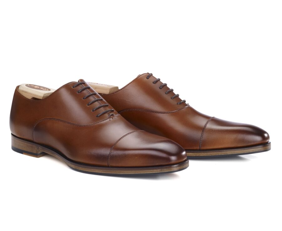 Richelieu Gold patiné homme semelle cuir avec patin gomme - SPEZIA II PATIN