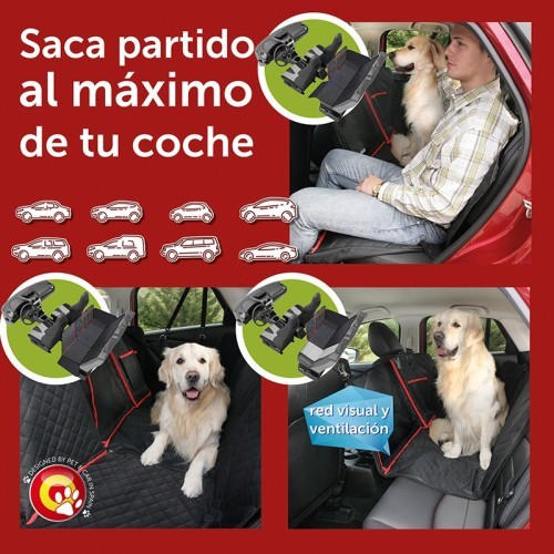 Capa para assento de carro Pet&Car Duke preta e vermelha