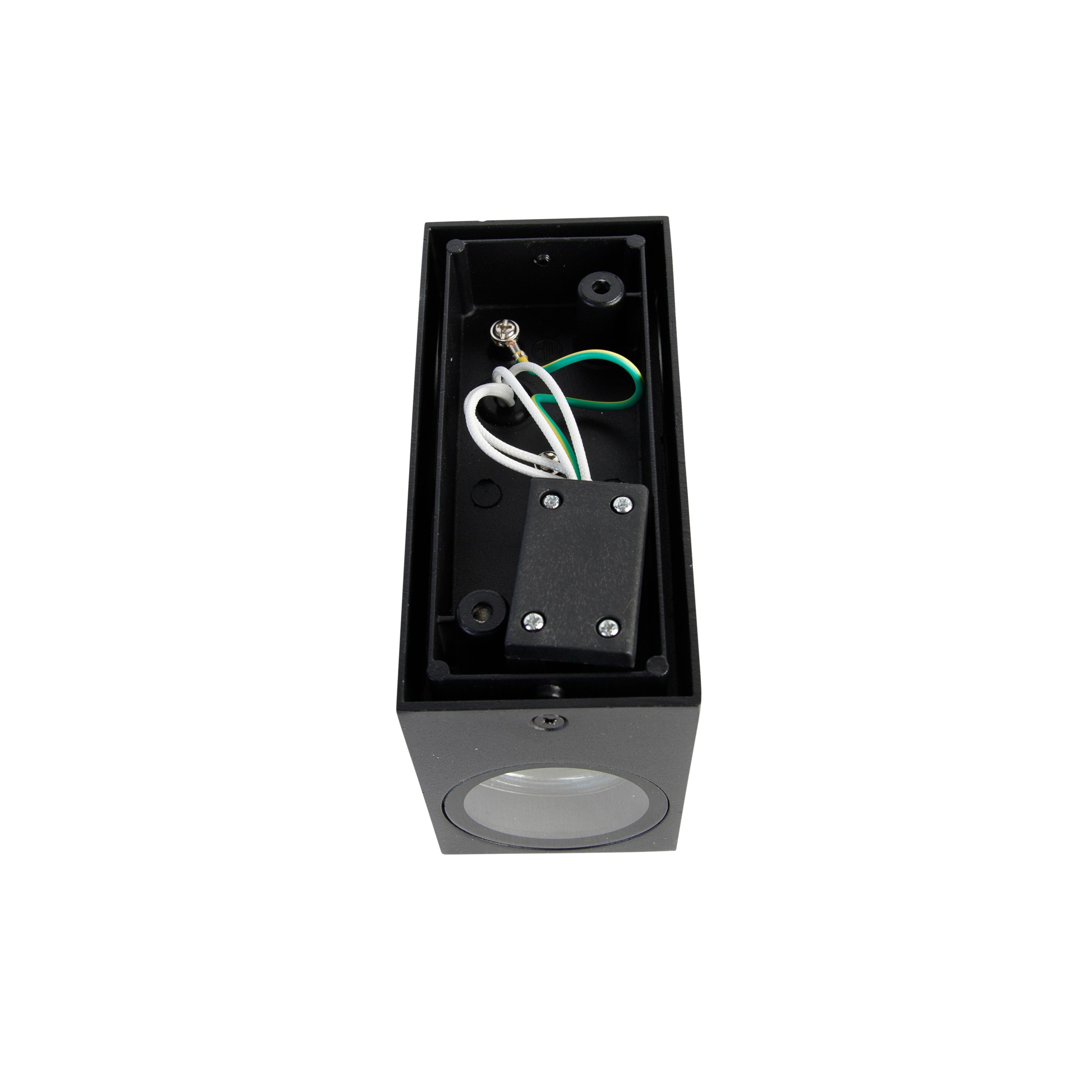 Set van 4 moderne wandlampen zwart 2-lichts IP44 - Baleno