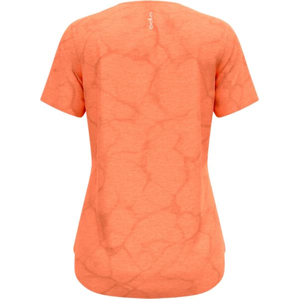 T-shirt running ODLO ZEROWEIGHT ENGINEERED CHILL-TEC W LIVING CORAL MELANGE