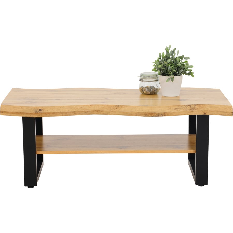 Salontisch Pina X-Fuss MDF Wildeiche 110 x 42 x 60 cm