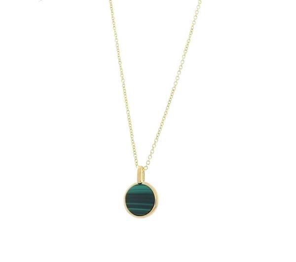 Unique And Co Ladies Unique And Co Sterling,Gold,Malc Pendnt Chain