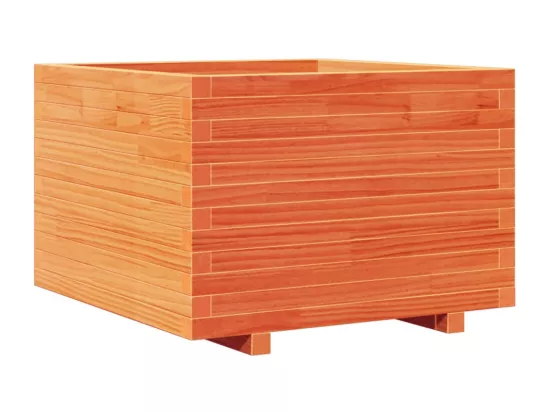 Jardinière bac lit surélevé bois marron 70 x 70 x 49.5 cm 02_0038493