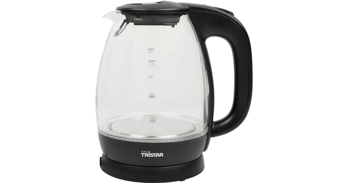 TristarWK-3405 Glazen Waterkoker  (Zwart/transparant, 1,7 Liter)