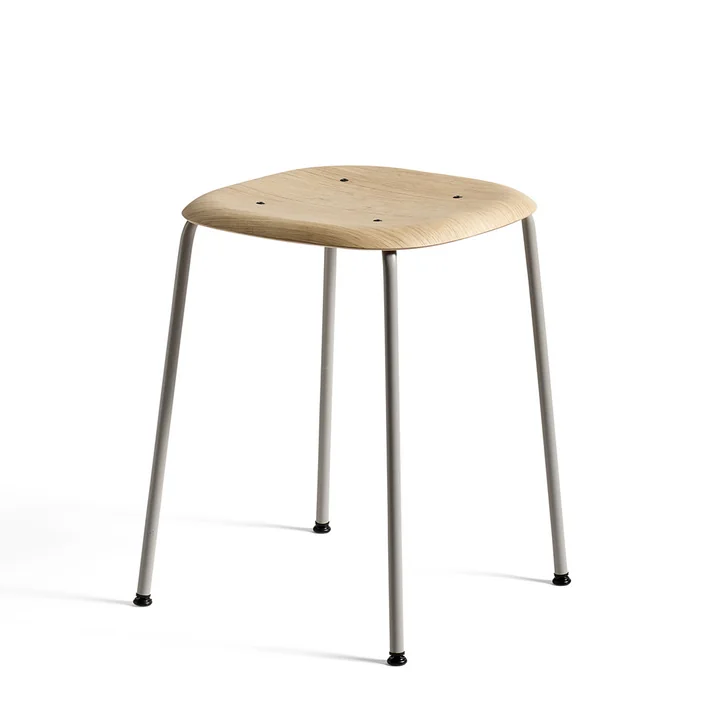 HAY - Soft Edge 70 Hocker, Eiche / schwarz