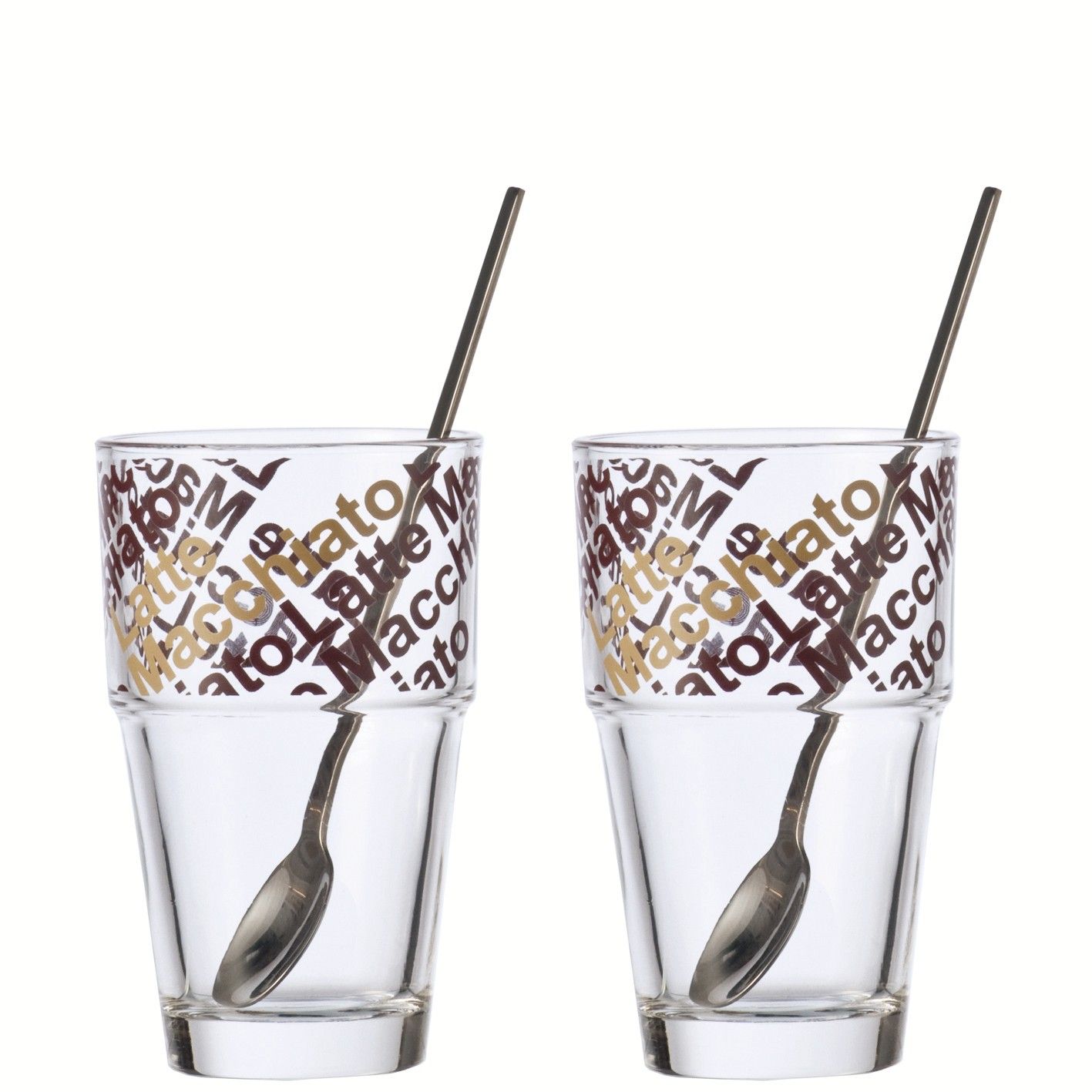 Latte-Macchiato-Glas-Set LEONARDO SOLO