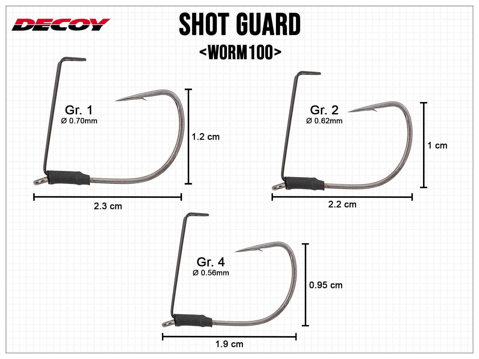 Shot Guard Worm100 - Gr. 1(DECOY)