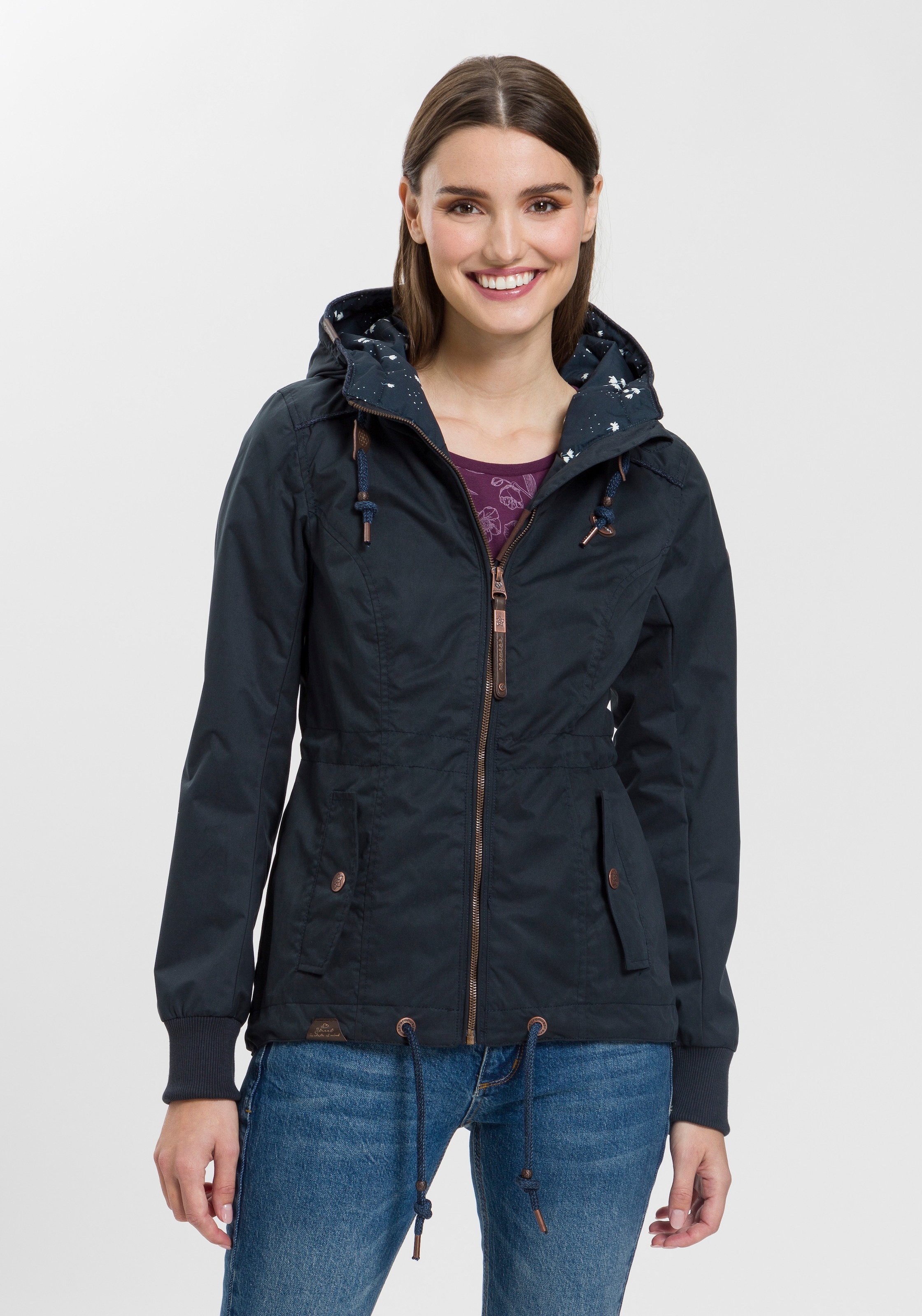 Ragwear Outdoorjacke »DANKA« mit Kapuze Urban Streetwear- Übergangs-Style mit Kapuze