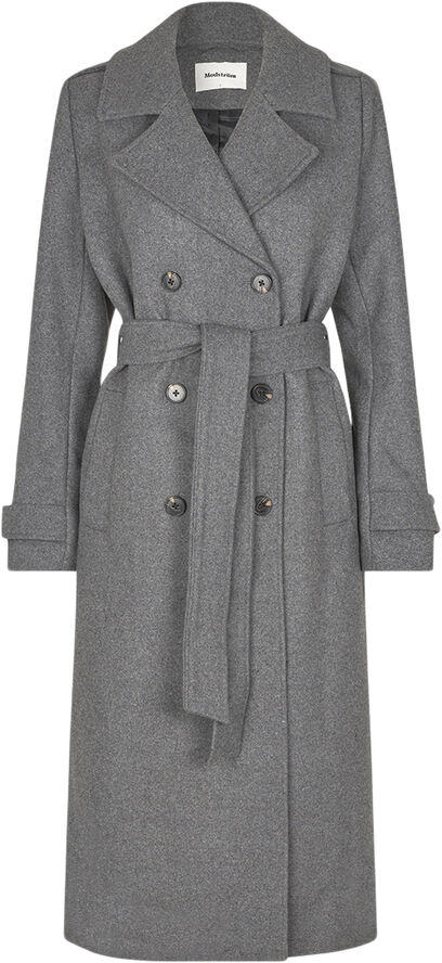 Modström ShayMD coat Dark grey melange