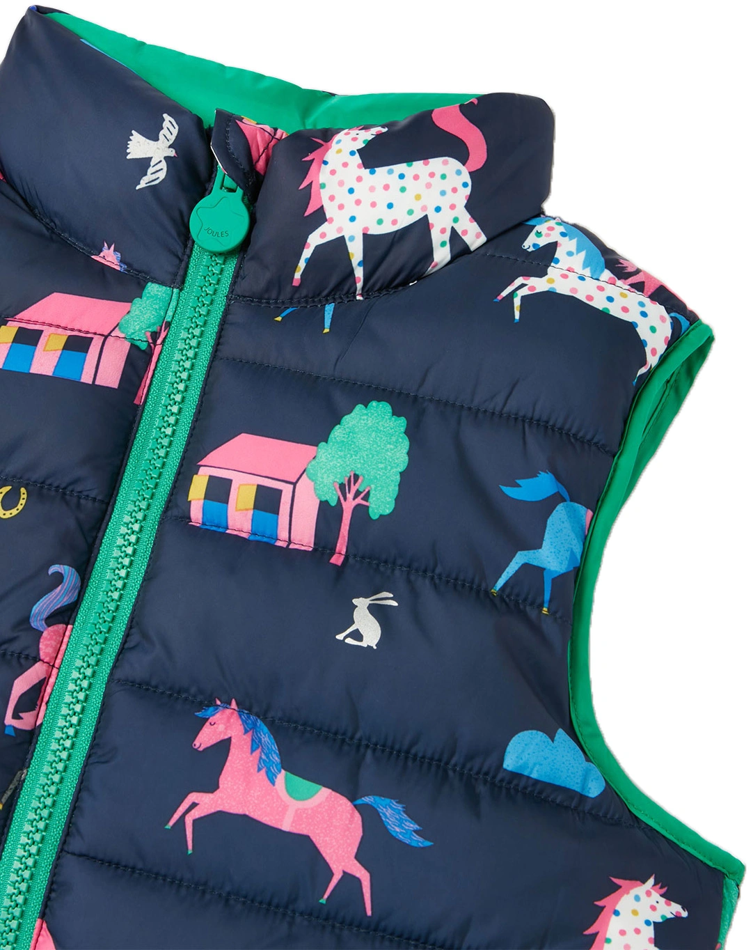 Wende-Steppweste FLIP IT HORSES in navy