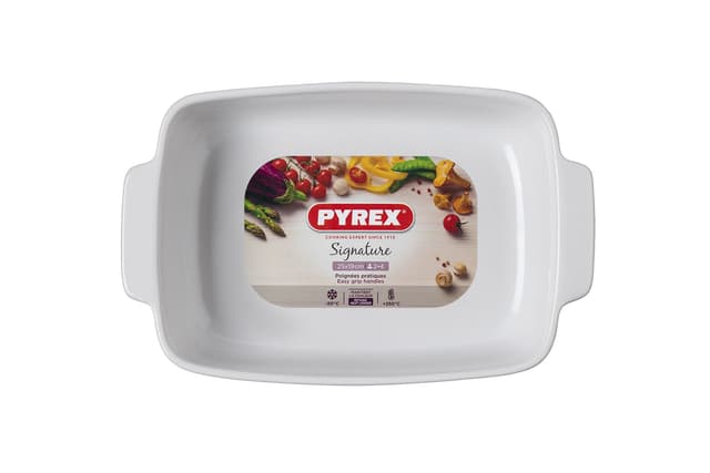 Pyrex Fad rektangulært 25 x 19 cm Hvid