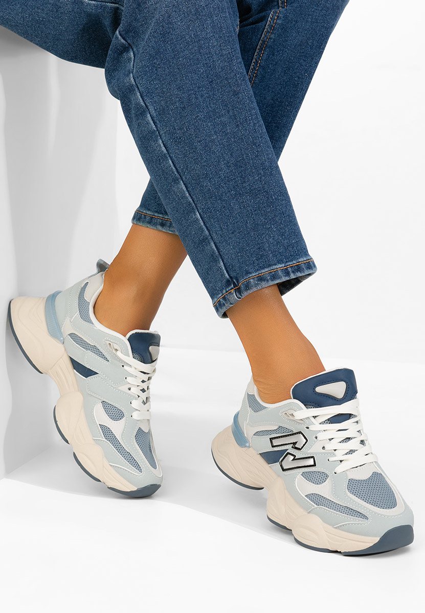 Baskets pour femme bleus Nailyn