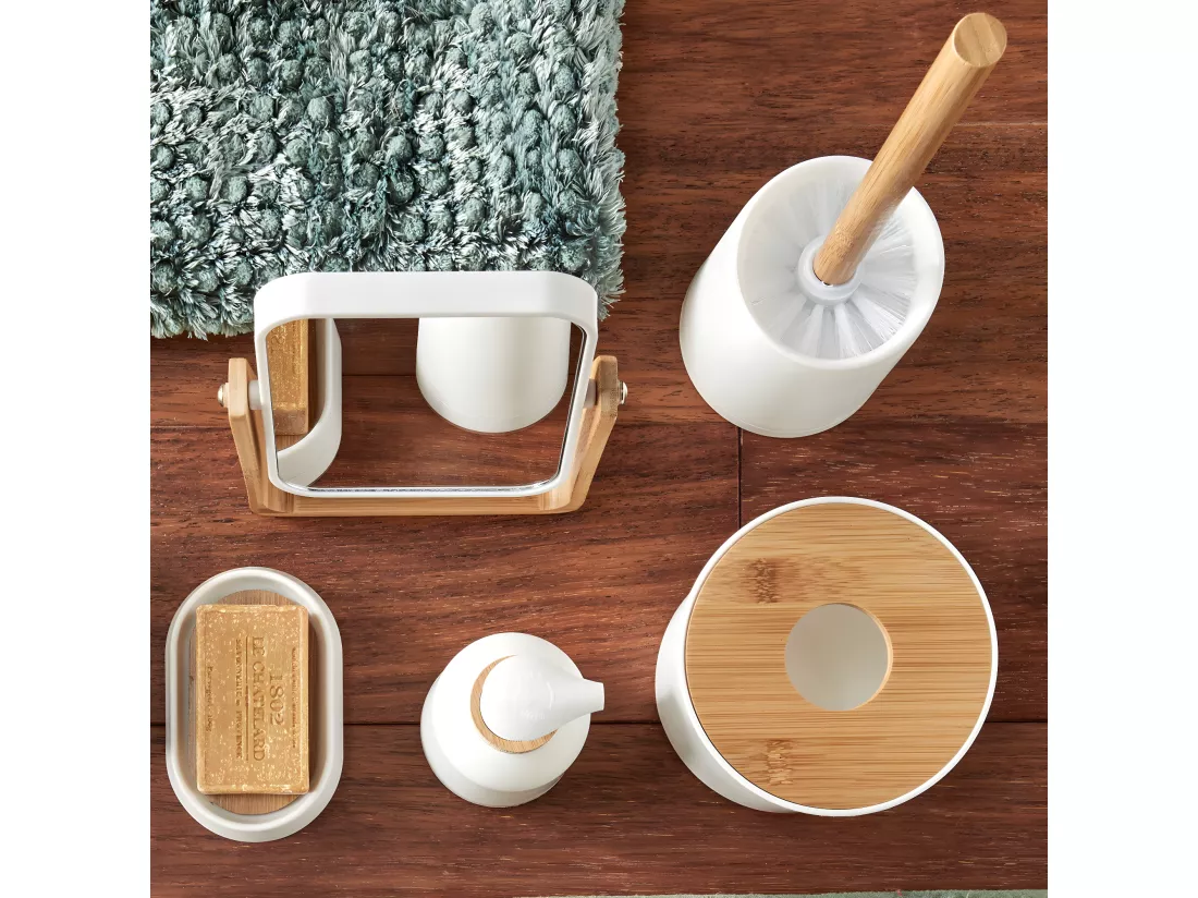 Brosse wc blanc 10x38cm