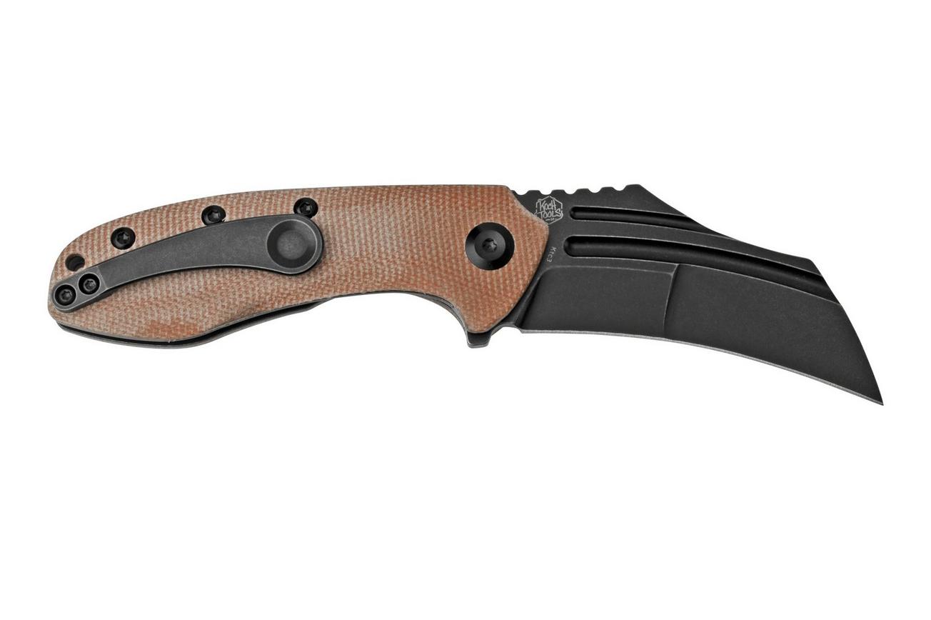 Kansept KTC3, T1031B2 Black, Brown Micarta zakmes, Justin Koch design