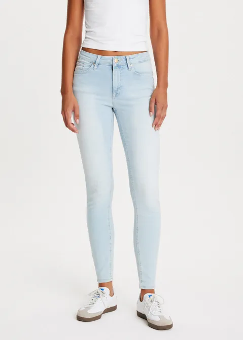 Rose mid rise skinny jeans blauw (BLW.BL)