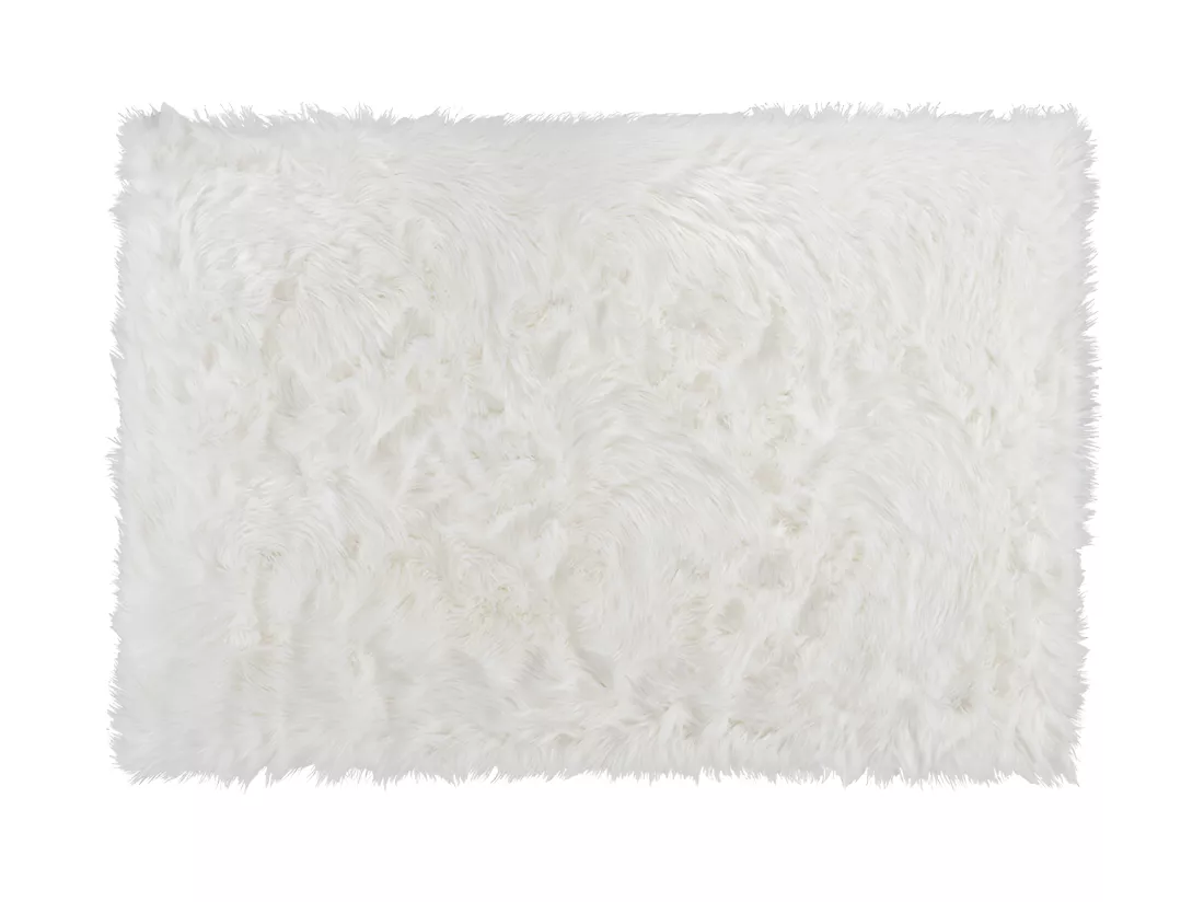 Tapis imitation peau de mouton SHEEP - 120 x 170 cm - blanc