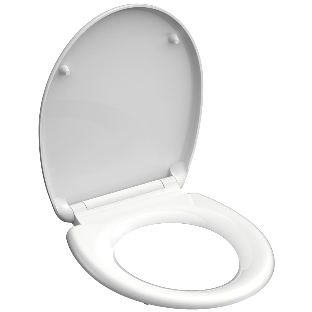 Schutte Miles toiletzitting duroplast met softclose en quick release wit glans