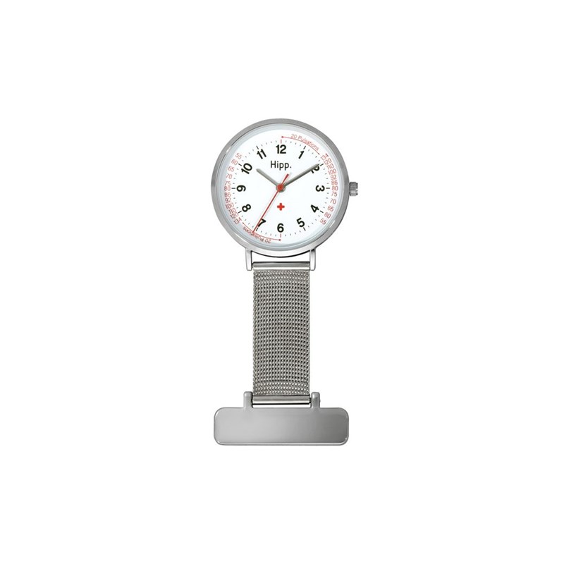 Montre Hipp en Maille Milanaise Unisexe H/F Argent