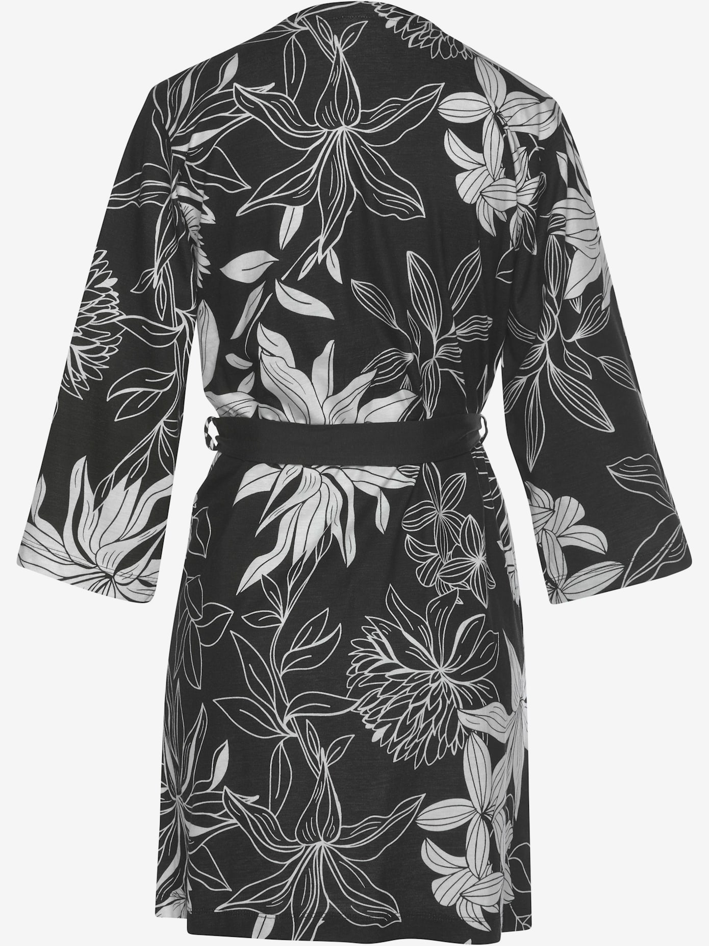 Kimono court à imprimé floral